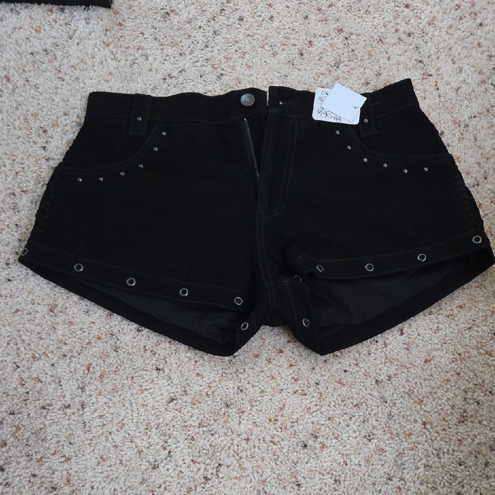 FP Movement by Free People Black  Ready To Rock Micro Suede Shorts